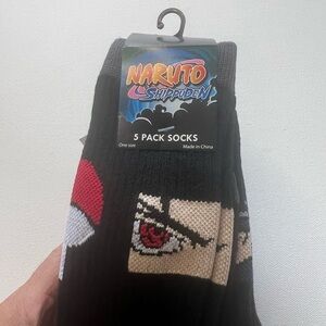 NWT Winter Naruto Shippuden Socks 5-Pack (B2)